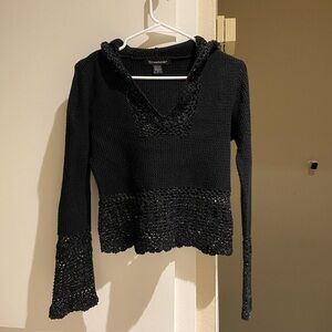 Vintage black sweater hoodie